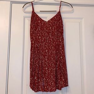 Red summer dress
